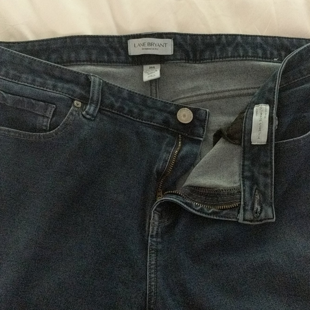 Ultimate stretch high-rise skinny blue jeans
